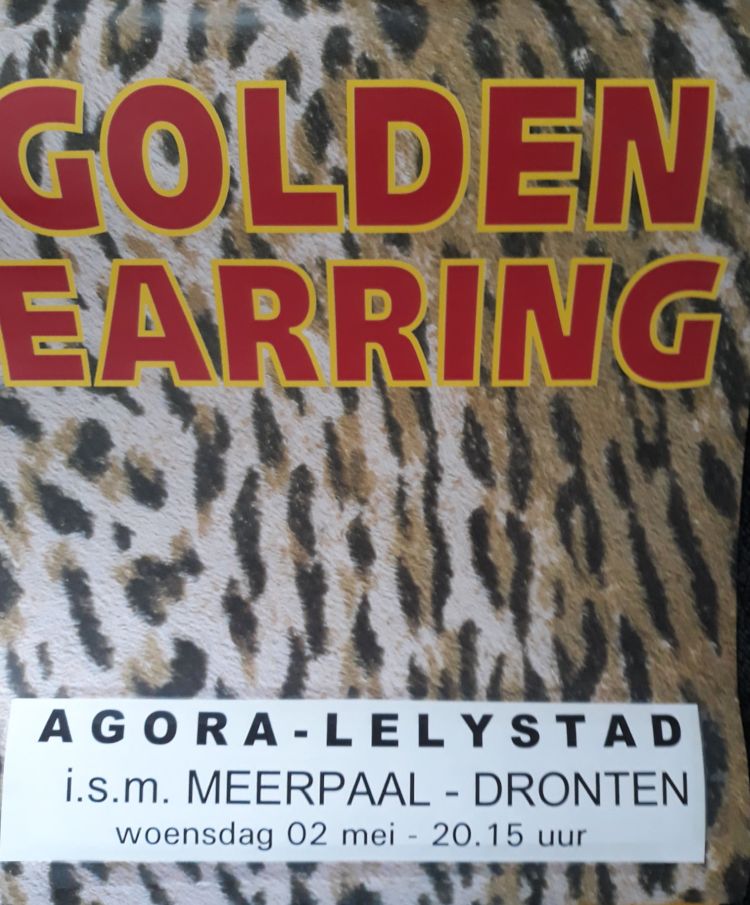 Golden Earring show poster May 02 2001 Lelystad - CC De Agora (Collection Edwin Knip)
